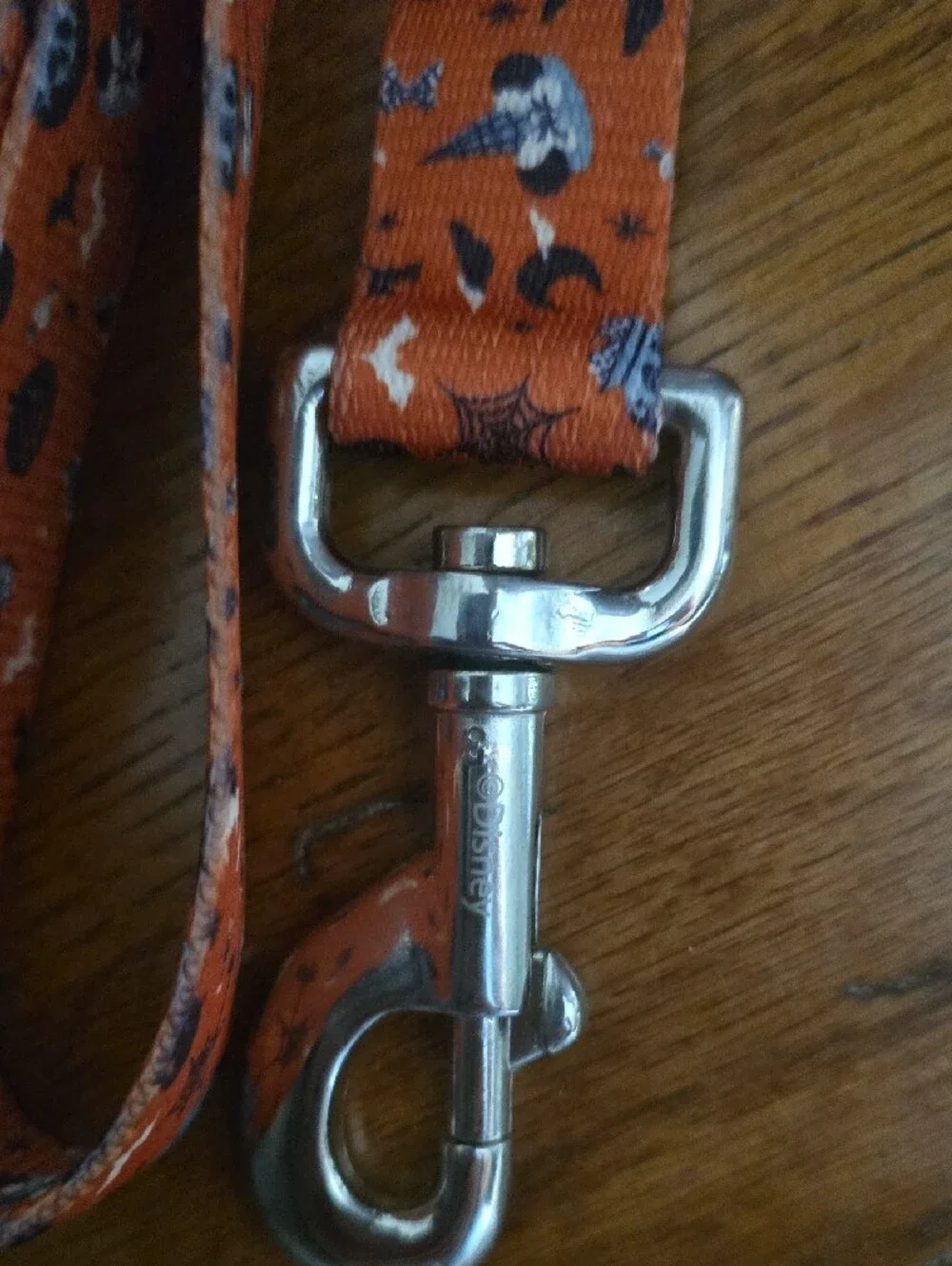Disney Orange Halloween Dog Leash with Black Accents